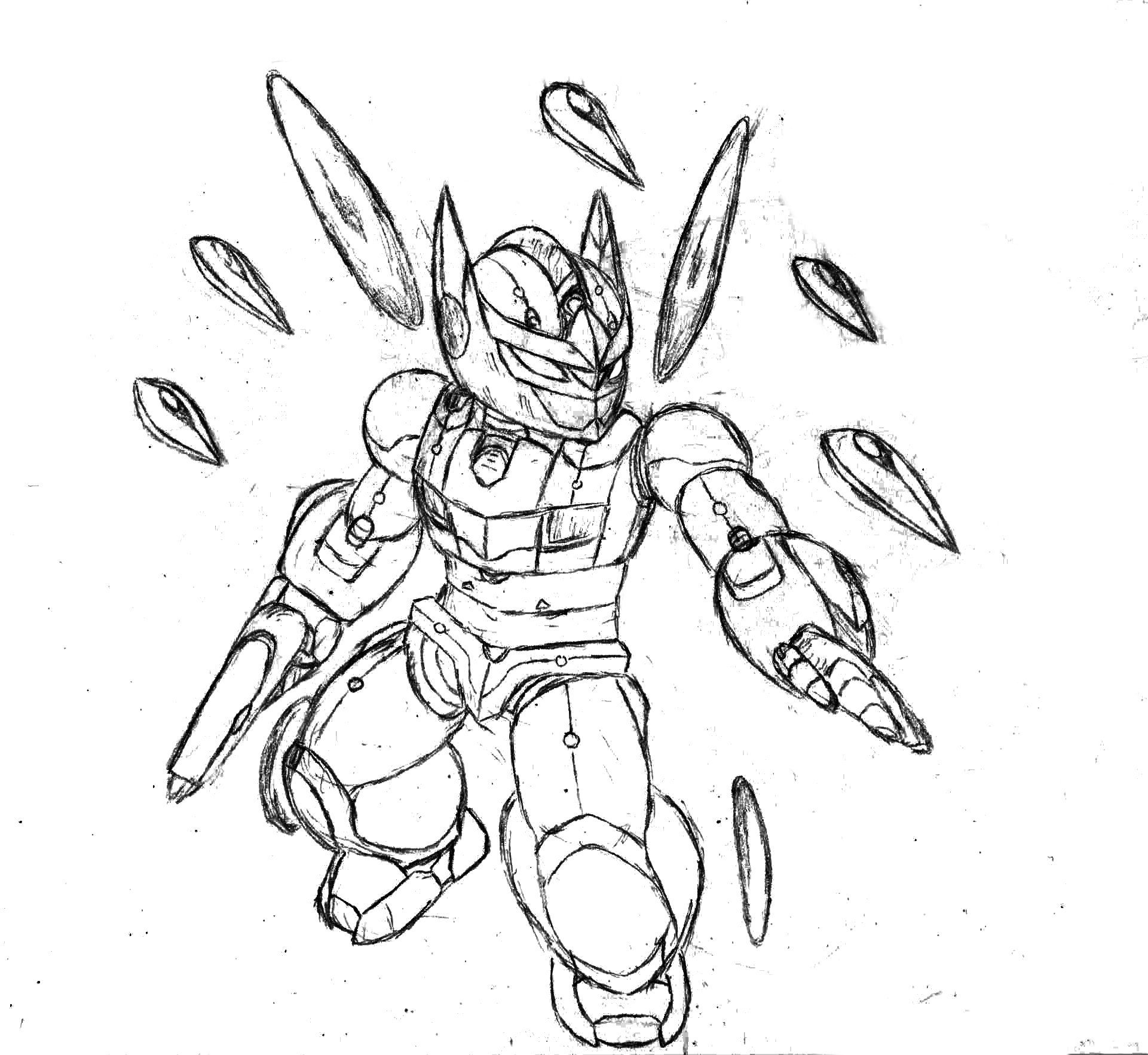 Wallpaper #oUL-PJMBOBpx0NhmEcKU90 A Drawing of a Robot That is Flying Through the Air