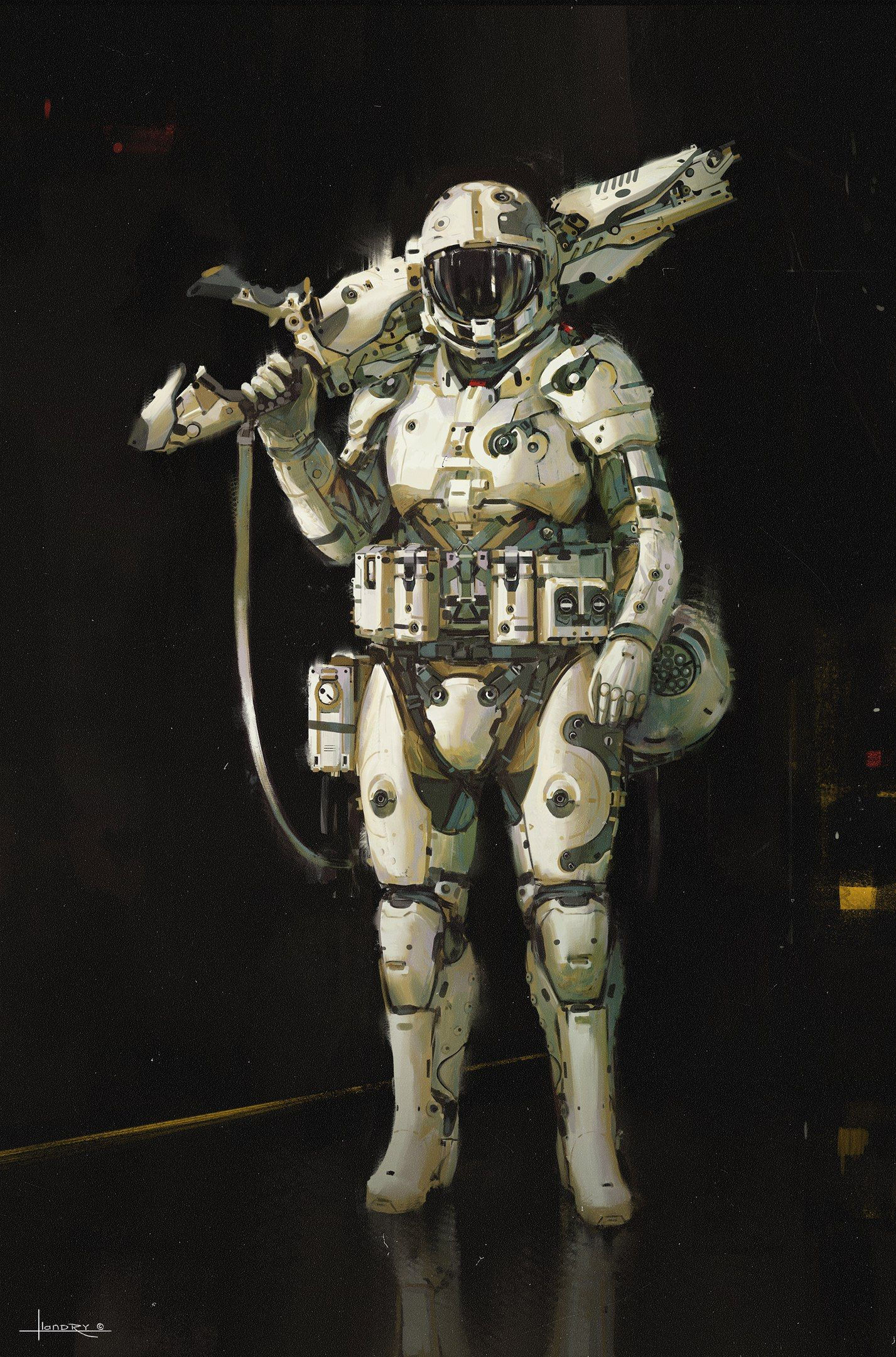 Wallpaper #OxncHo8BtGB6xQ78cHo56 Grigorii Vlasenko Bad Astronaut Suit Science Fiction Art