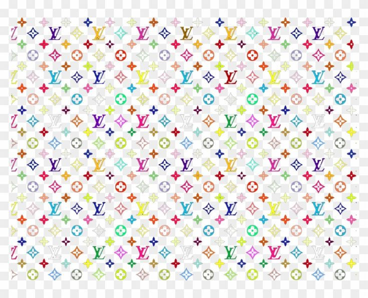 Wallpaper #UmfG5ZIBSpphPi3-tDHV174 Colorful Louis Vuitton Pattern on White Background