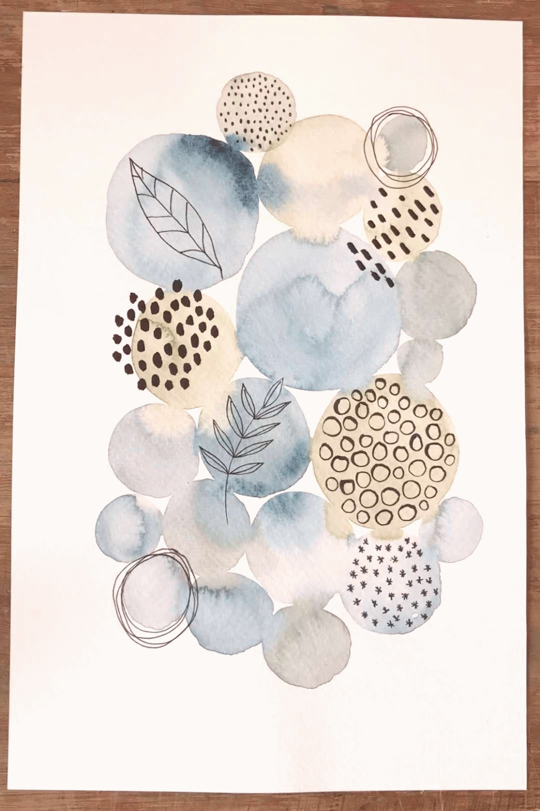 Wallpaper #AWeBD5MBSpphPi3-L-95208 Watercolor and Mark Making Mark Making Tutorial with a Black Posca Pen