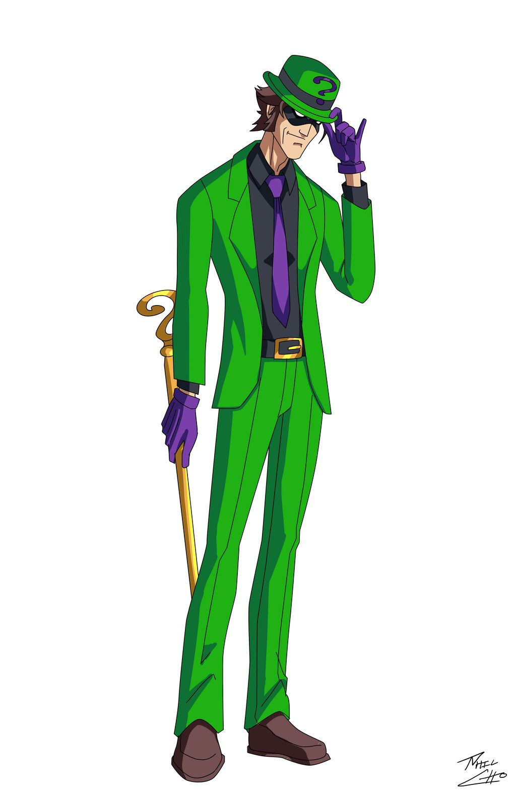 Wallpaper #HxqQT5MB1yWOL4qgL3-2291 Riddler by Phil Chodeviantartcom on at Deviantart DC Comics Batman Y