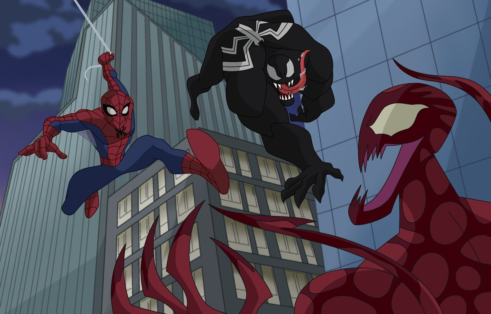 Wallpaper #lH0q8Y4Bnwiau_P6QgiR37 Spectacular Spider Man Venom vs Carnage by Lunamidnight1998 Marvel