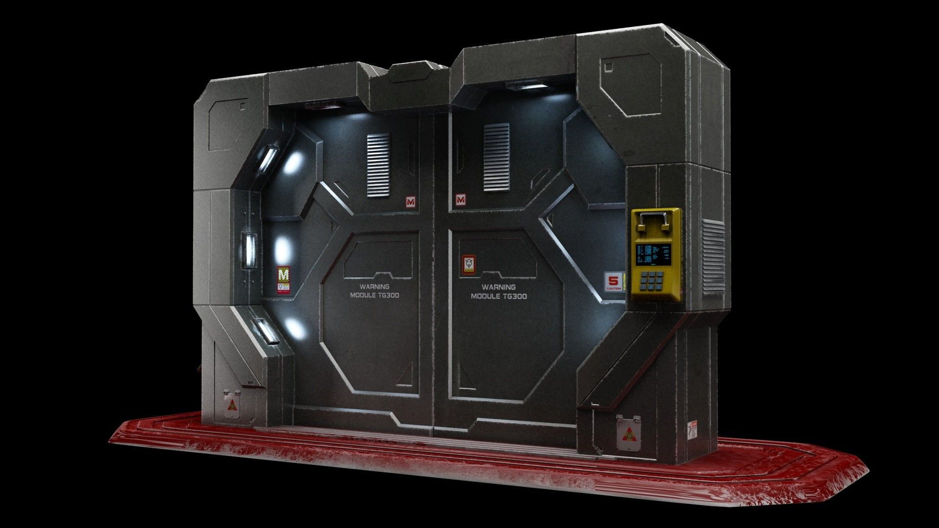 Wallpaper #NWegBpMBSpphPi3-J8JF7 Sci Fi Gate Door Max Sci Fi Hallway Hallway Door Scifi Environment