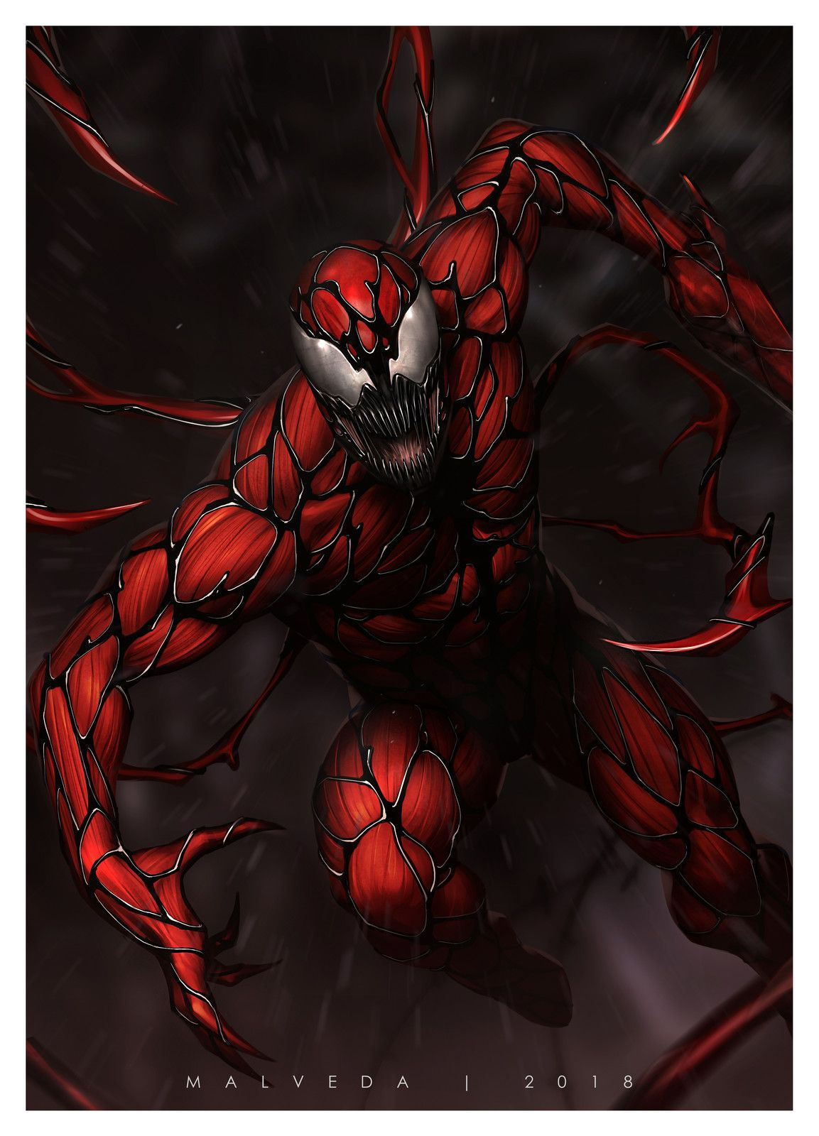 Wallpaper #tmdS_JIBSpphPi3-Opfw37 Carnage by Alex Malveda on Artstation Villanos De Marvel Dibujos