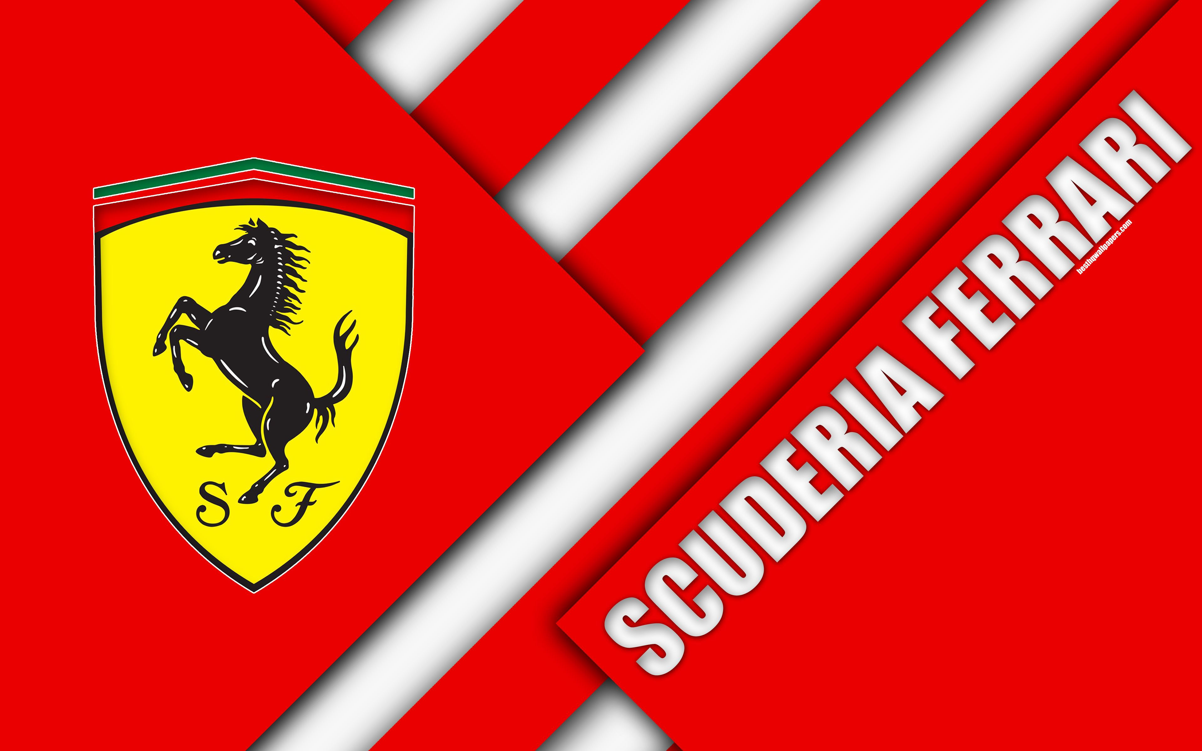 Wallpaper #8ndGJ5MB-pgBXx60VKRe57 Download Wallpapers Scuderia Ferrari 4K Italy Formula 1 Material Design