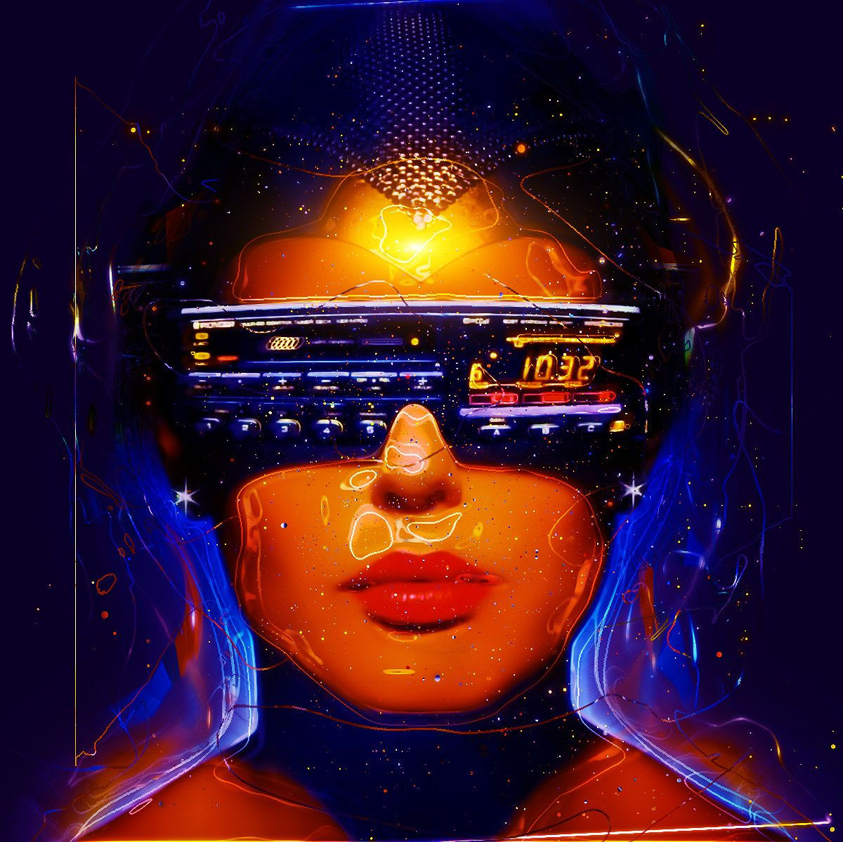 Wallpaper #RGj6GpMBSpphPi3-sR6E4 Creative Digital Design Space 80s Scifi Girl 80s Sci Fi Sci Fi