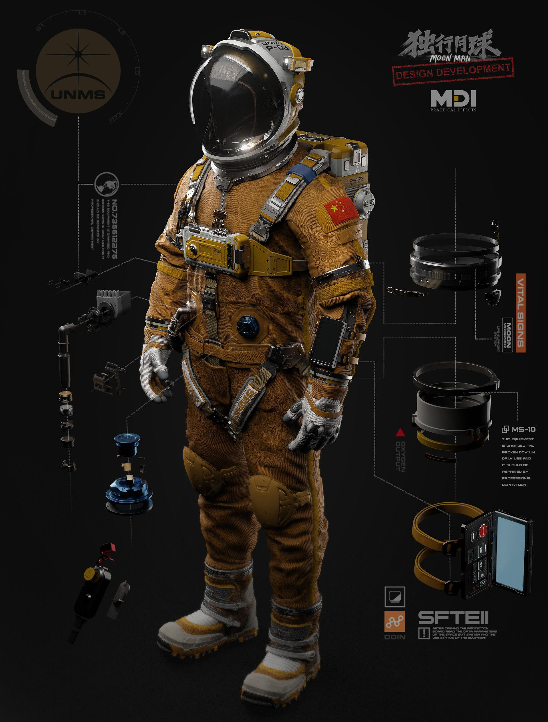 Wallpaper #Q2cF-JIBSpphPi3-IohL87 Moon Man Spacesuit Studiomdi Space Suit Combat Suit