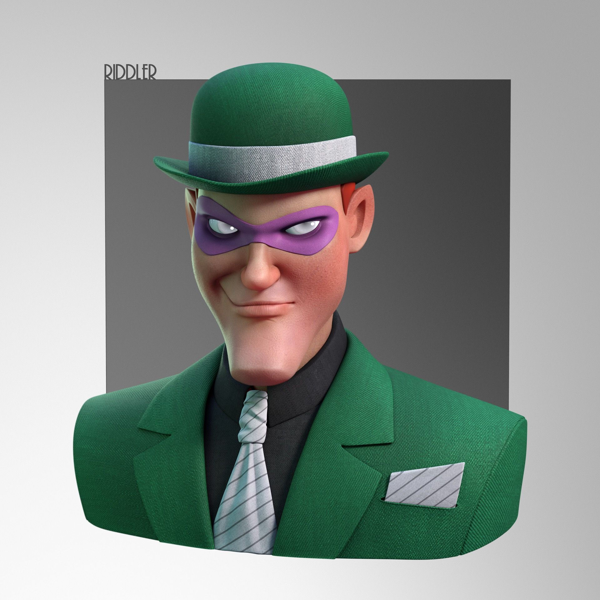 Wallpaper #KhnQLo8BtGB6xQ78MJbO53 The Riddler by Itay Schlesinger Acertijos Dibujos