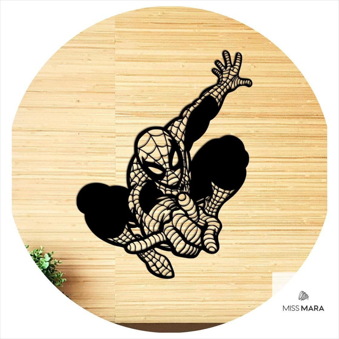 Wallpaper #EGiVFpMBSpphPi3-6QxI68 Spiderman Wall Decor Wood Spider Man Wall Art Room Decor Etsy in 2022