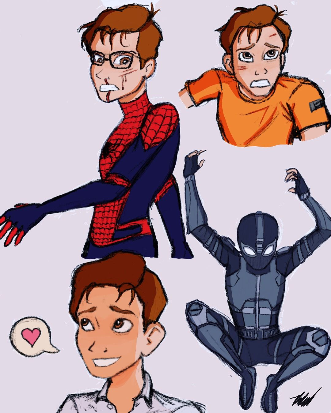 Wallpaper #sn2Q8Y4Bnwiau_P6AAnJ57 Marvel Funny Marvel Comics Comic Movies Tom Holland Tmnt Arty