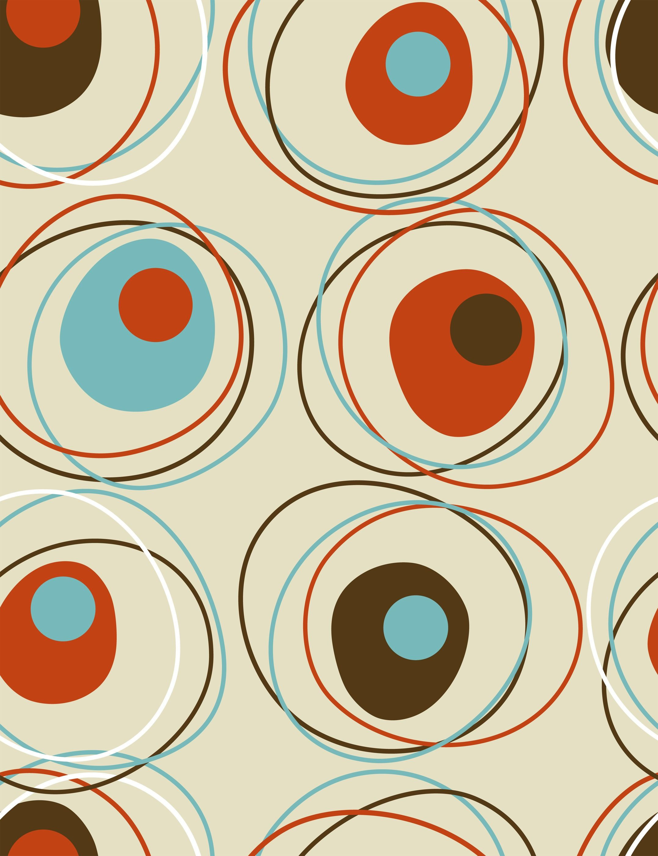 Wallpaper #9f5a4 Premium Vector Retro Seamless Background Pattern