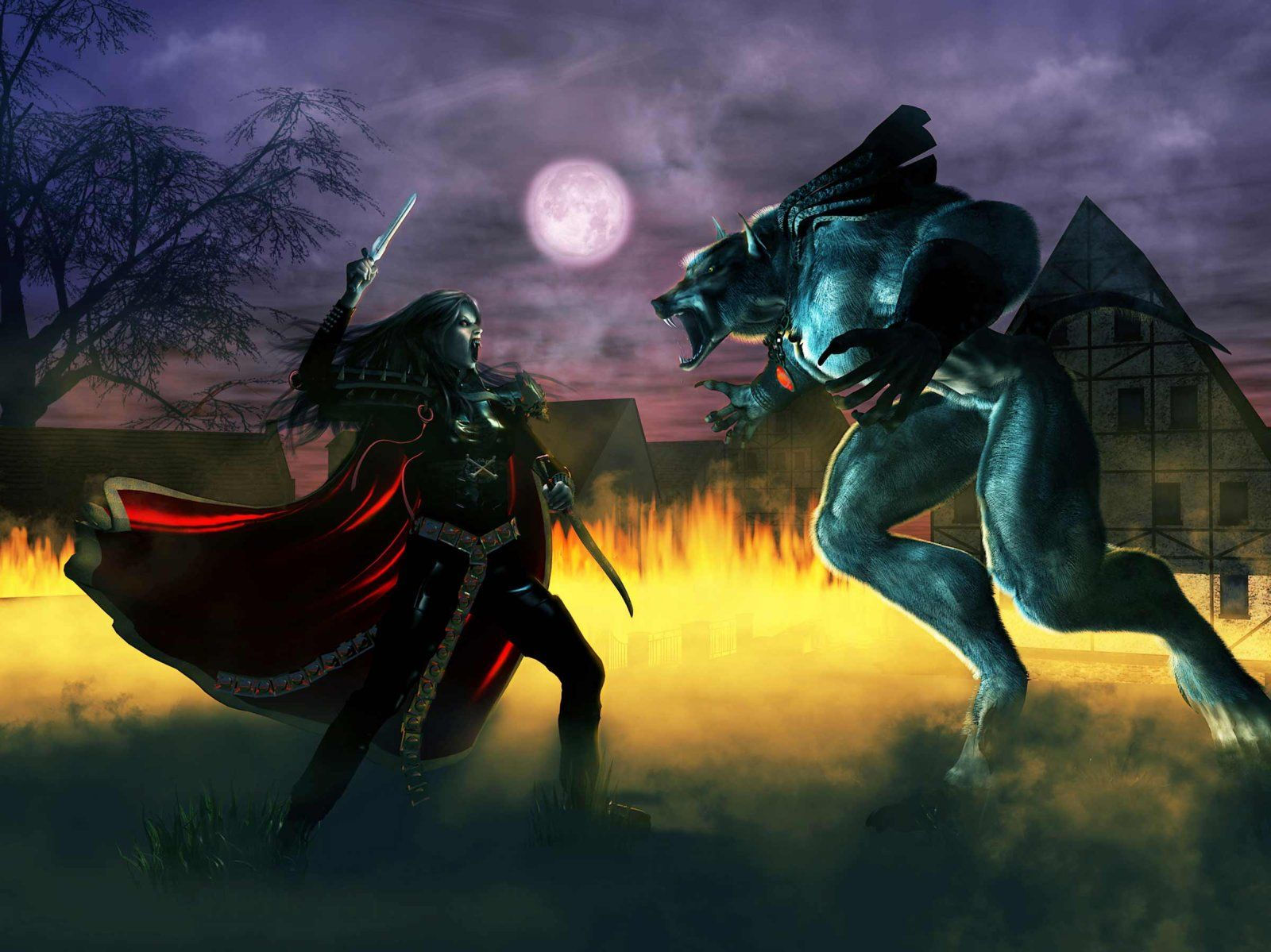 Wallpaper #uEB5MZMBJhL2WPbaucYs204 Vampire vs Werewolf Werewolf vs Vampire Werewolf Vampire Art