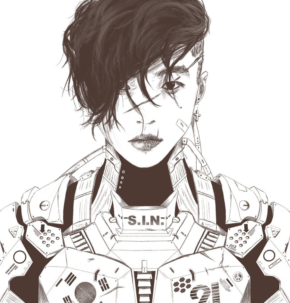 Wallpaper #X0UTlI4B7YBJg1BVJp-112 Nishio on Twitter Cyberpunk Art Cyborgs Art Concept Art Characters