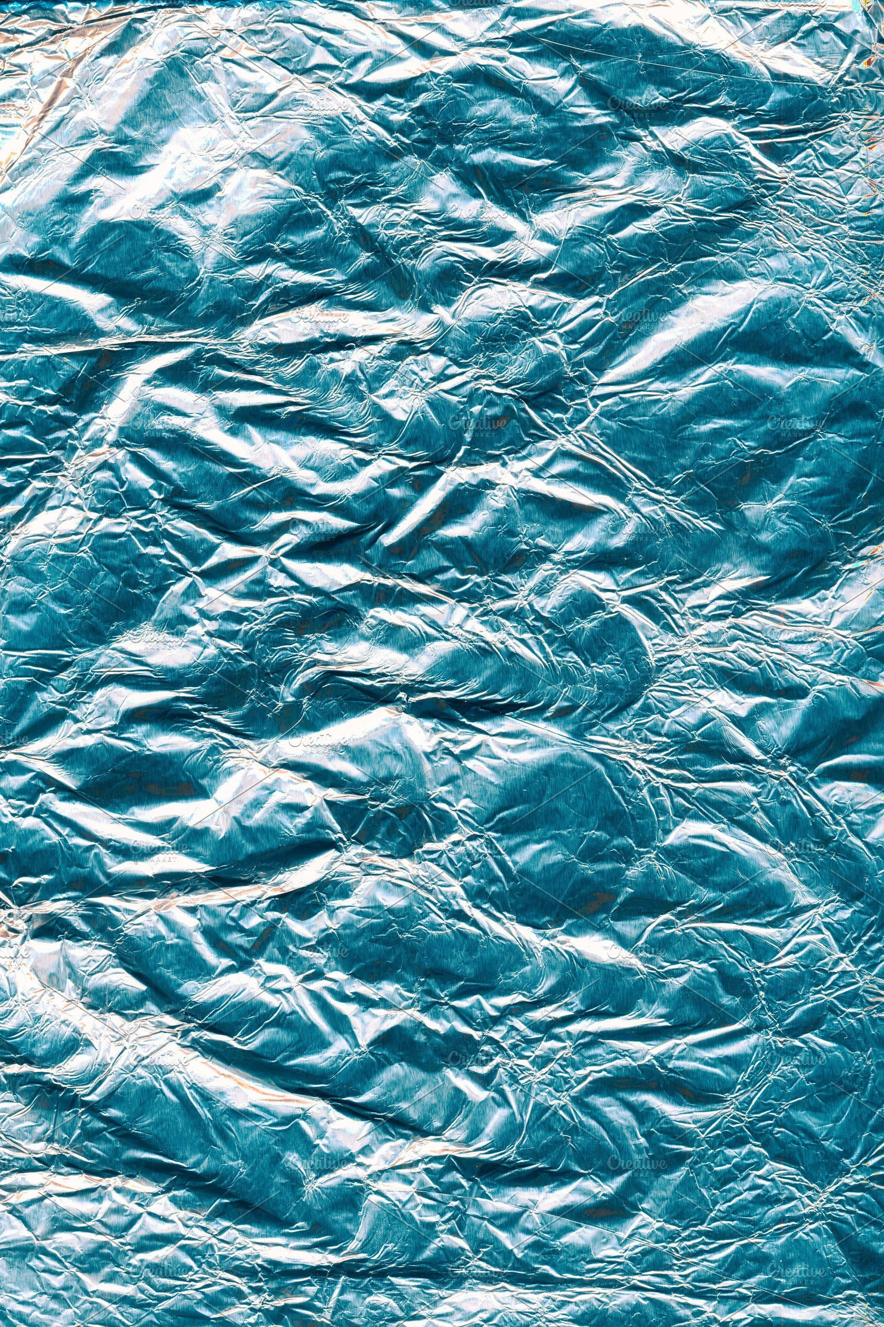 Wallpaper #jOpwV5MBlwTYPL18UxFS312 Metallic Abstract Background with Foil Rippled Texture
