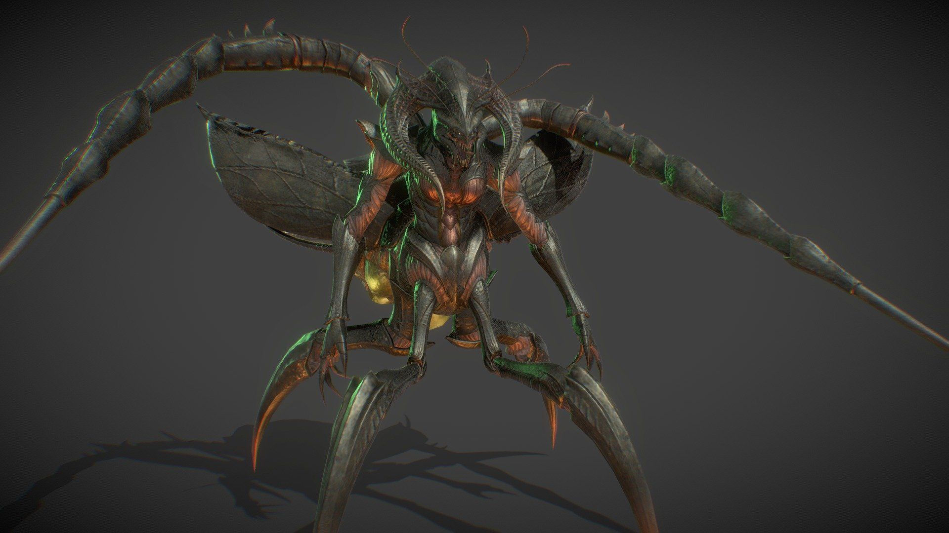 Wallpaper #SWdXCpMBSpphPi3-q9Qk306 Queen Cockroach Animated 3D Model by 3D Voxel Animation Animation