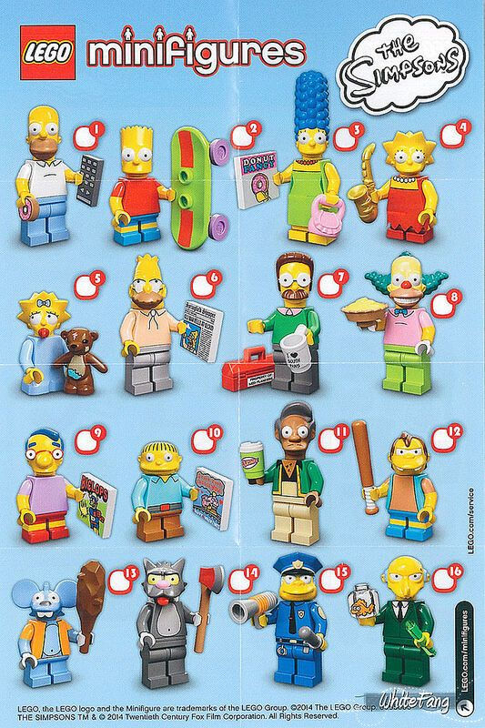 Wallpaper #VLgn2pIBJvJKYCmEXPAr46 Lego Minifigures Simpsons Series 1 71005 Complete Set of 16 New