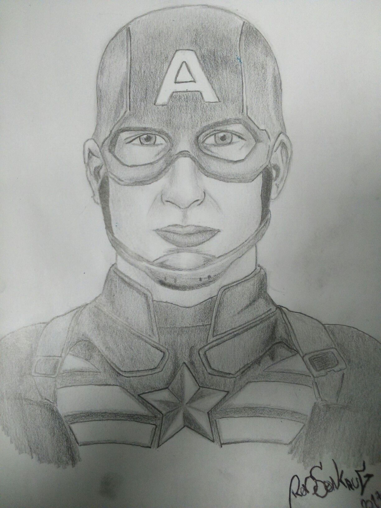 Wallpaper #5md7-pIBSpphPi3-k5Dd155 Desenho Do Chris Evans Como Capitao America Feito a Lapis Capitao