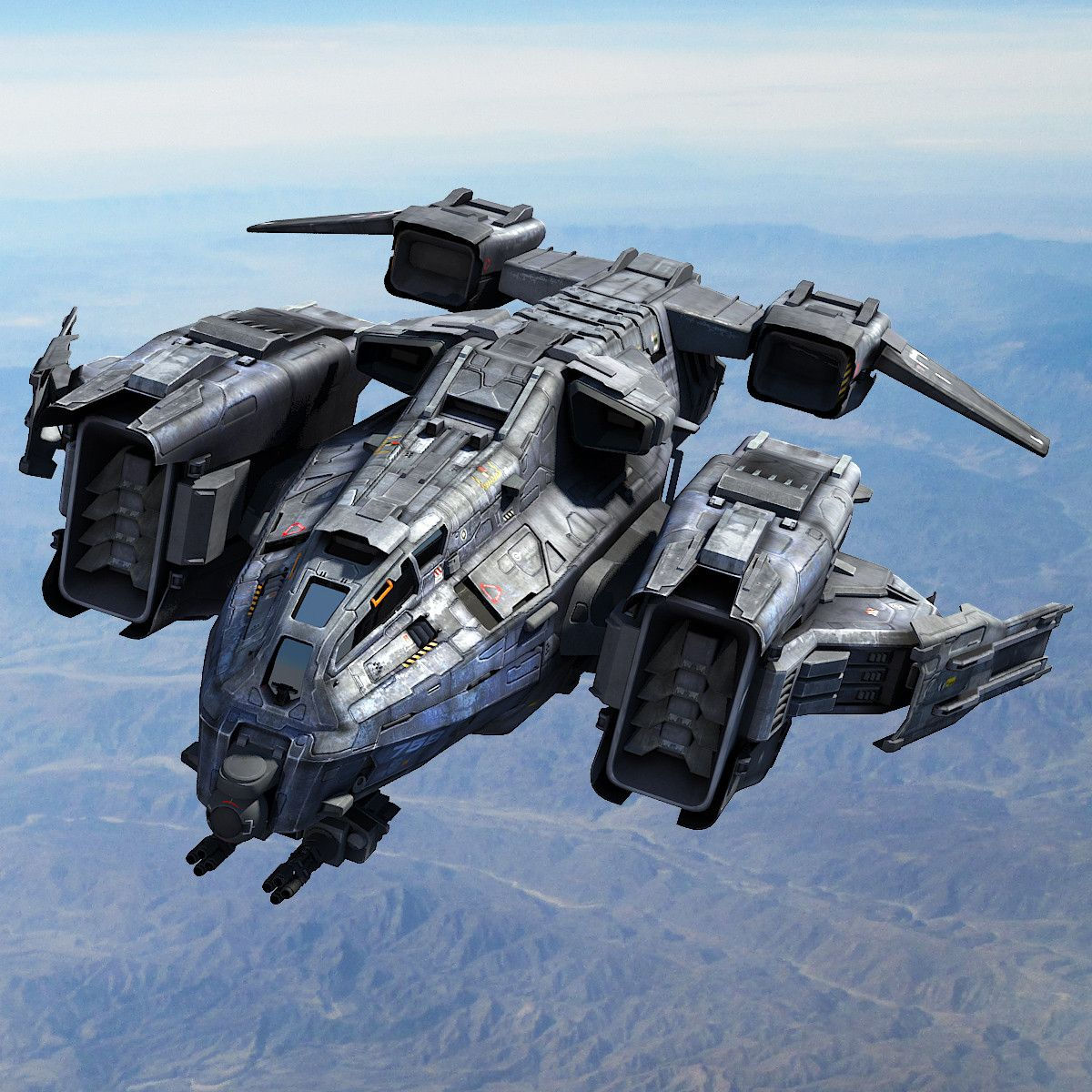 Wallpaper #zRmiHo8BtGB6xQ785HlH20 3D Model Sci Fi Dropship Space Ship Concept Art Starship Concept