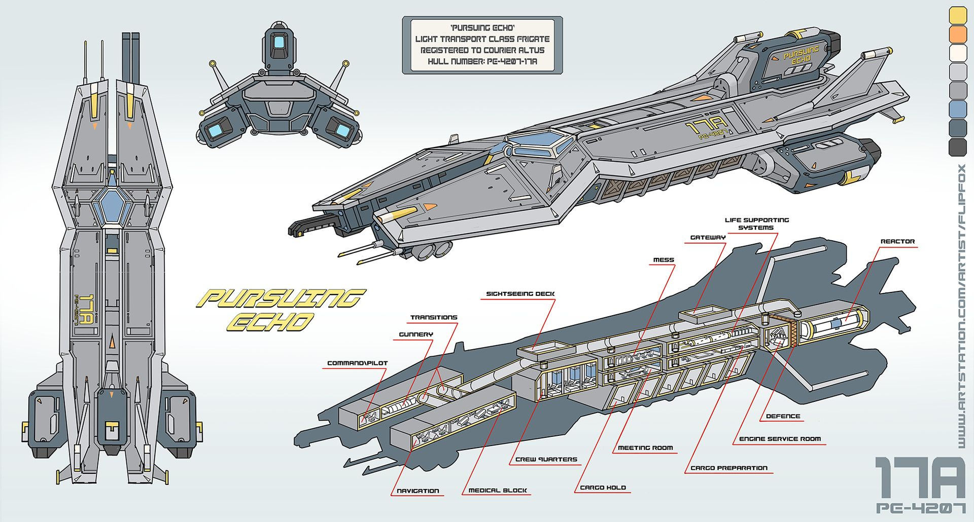 Wallpaper #H2huGZMBSpphPi3-FBdI61 Artstation Pursuing Echo Eugene Ermak Spaceship Design Concept