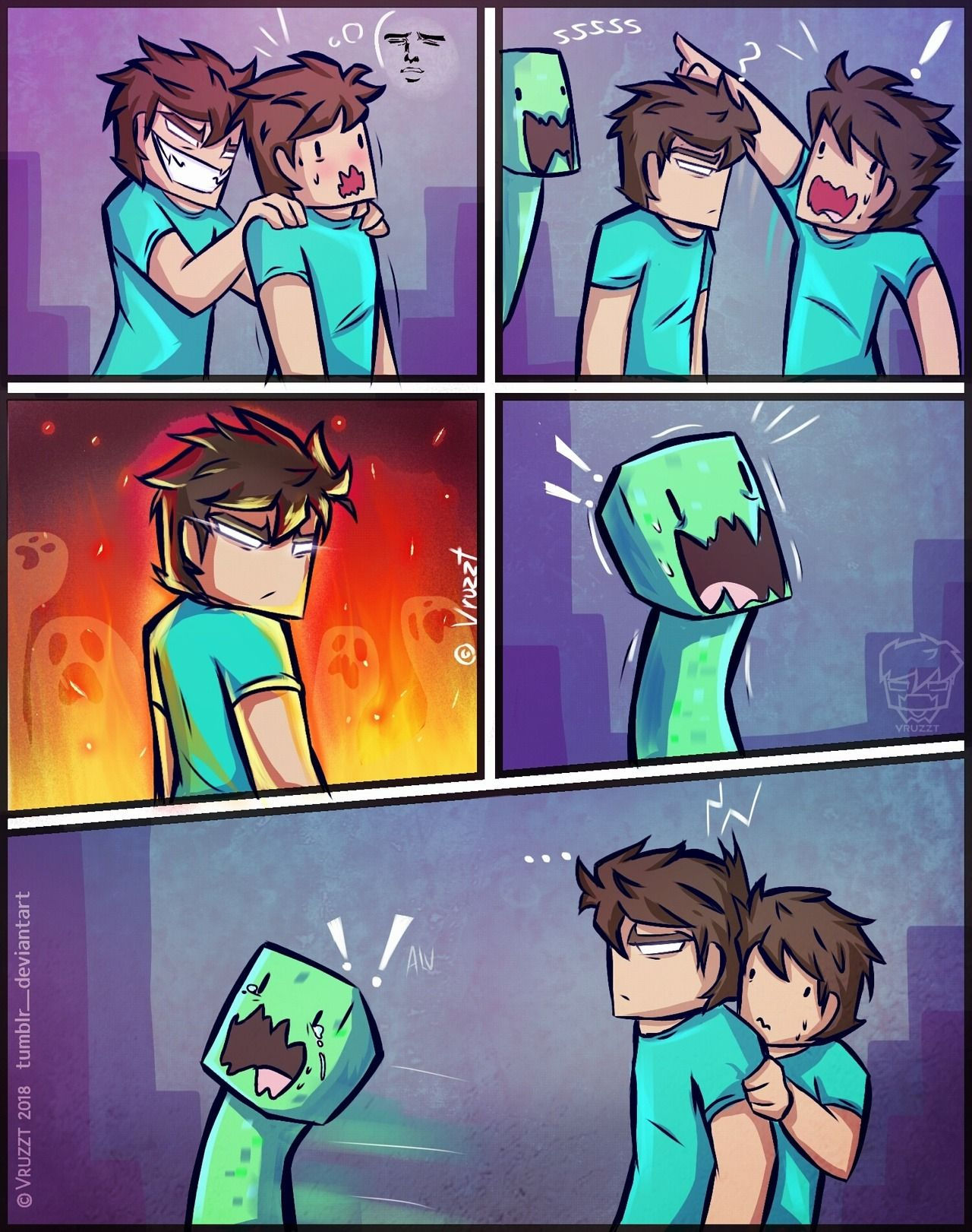 Wallpaper #a2coCpMBSpphPi3-tNPo59 Vruzzt Artzz Minecraft Comics Minecraft Drawings Minecraft Funny