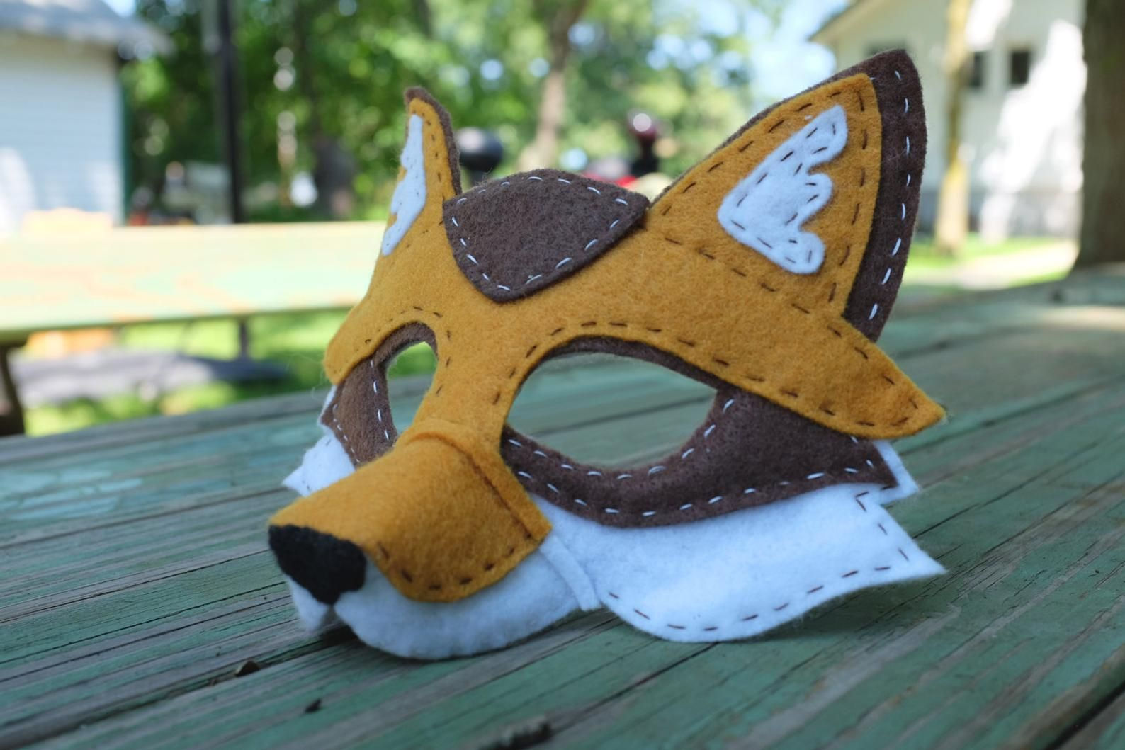 Wallpaper #32hUFJMBSpphPi3-iwOP63 Handstitched Felt Mask the Fox Mask Etsy Ireland Felt Mask Felt