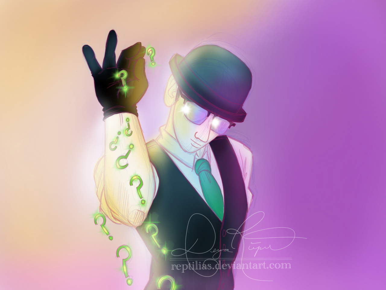 Wallpaper #LhnSLo8BtGB6xQ78UZZL58 Gotham Fan Art the Riddler Gotham Riddler Fan Art