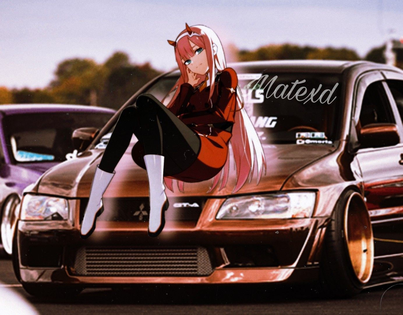 Wallpaper #46bf0 Download Girl Leaning on a Nissan Skyline Car Anime Wallpaper