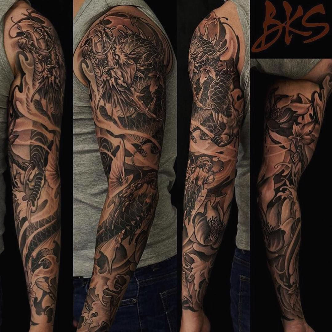 Wallpaper #4177e Half Sleeve Koi Fish Tattoo Chronic Ink