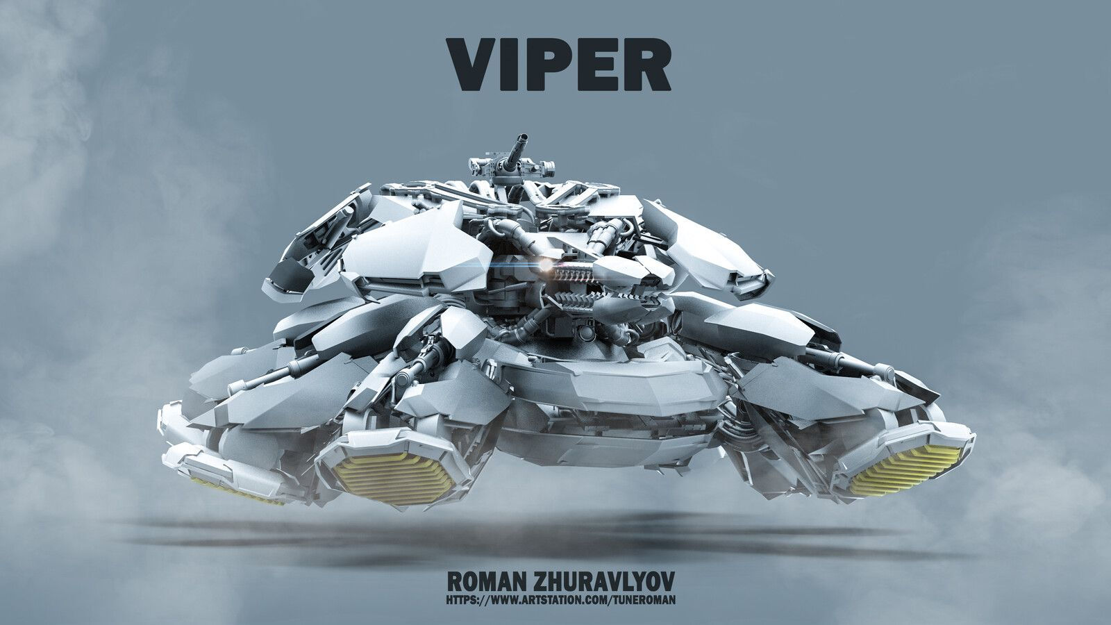 Wallpaper #QxmgBI8BtGB6xQ78kE9730 Viper Hover Tank Draft Roman Zhuravlyov on Artstation at Httpswww