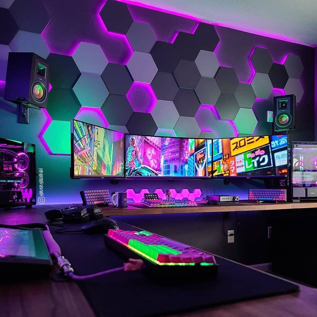 Wallpaper #Lh07LJMBlOZrFDOkAMrZ8 2030 Cool Gaming Room Setups Homyracks
