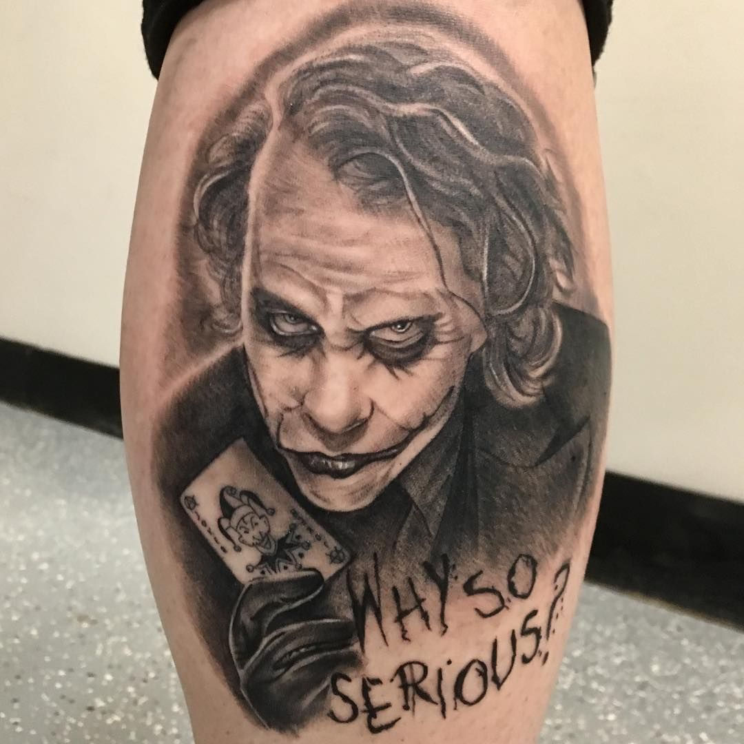 Wallpaper #6xqXUZMB1yWOL4qgNIF3190 Why So Serious Joker Jokertattoo Heathledger Batman Batmantattoo