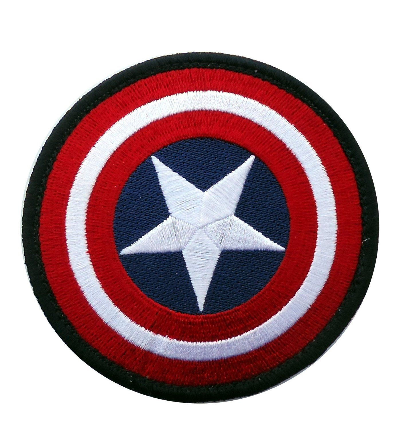 Wallpaper #_nOlho4BFI5NbQkskx-V34 Amazoncom Velcro Captain America Marvel Comics Shield Logo 35 Inch