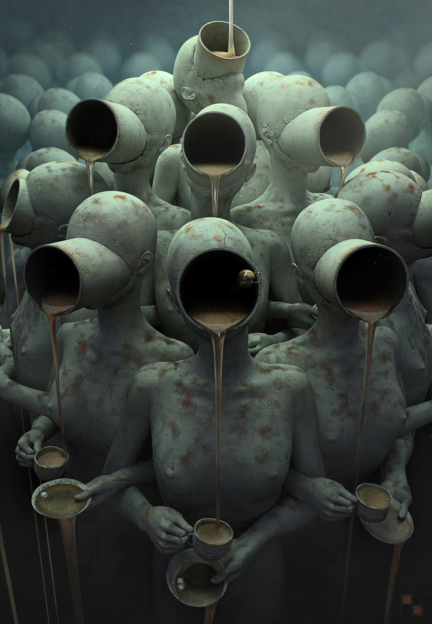 Wallpaper #tbjY3JIBJvJKYCmEhf1i168 Anton Semenov This is Horrifying but Fascinating Creepy Art Art
