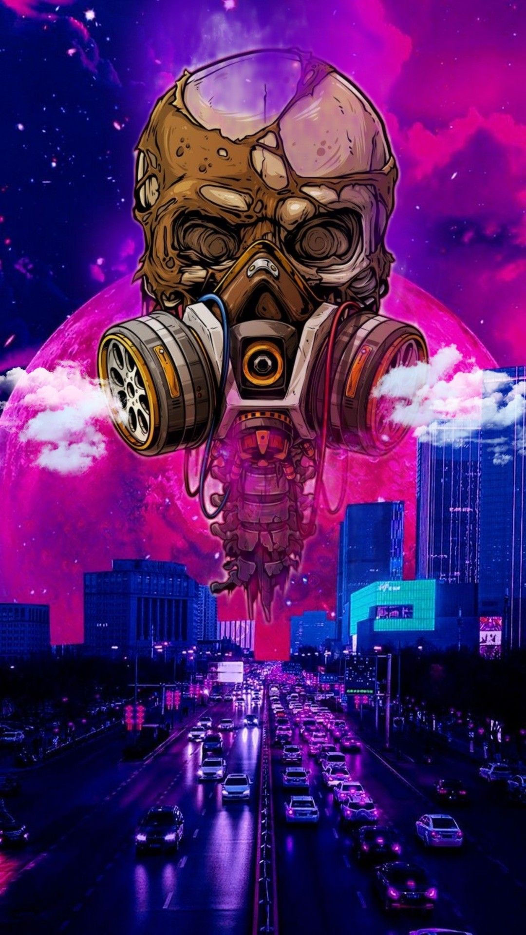 Wallpaper #4nPlf44BFI5NbQksLRcD54 Skull Art Cyberpunk Sci Fi Science Fiction Skulls Sugar Skull Art