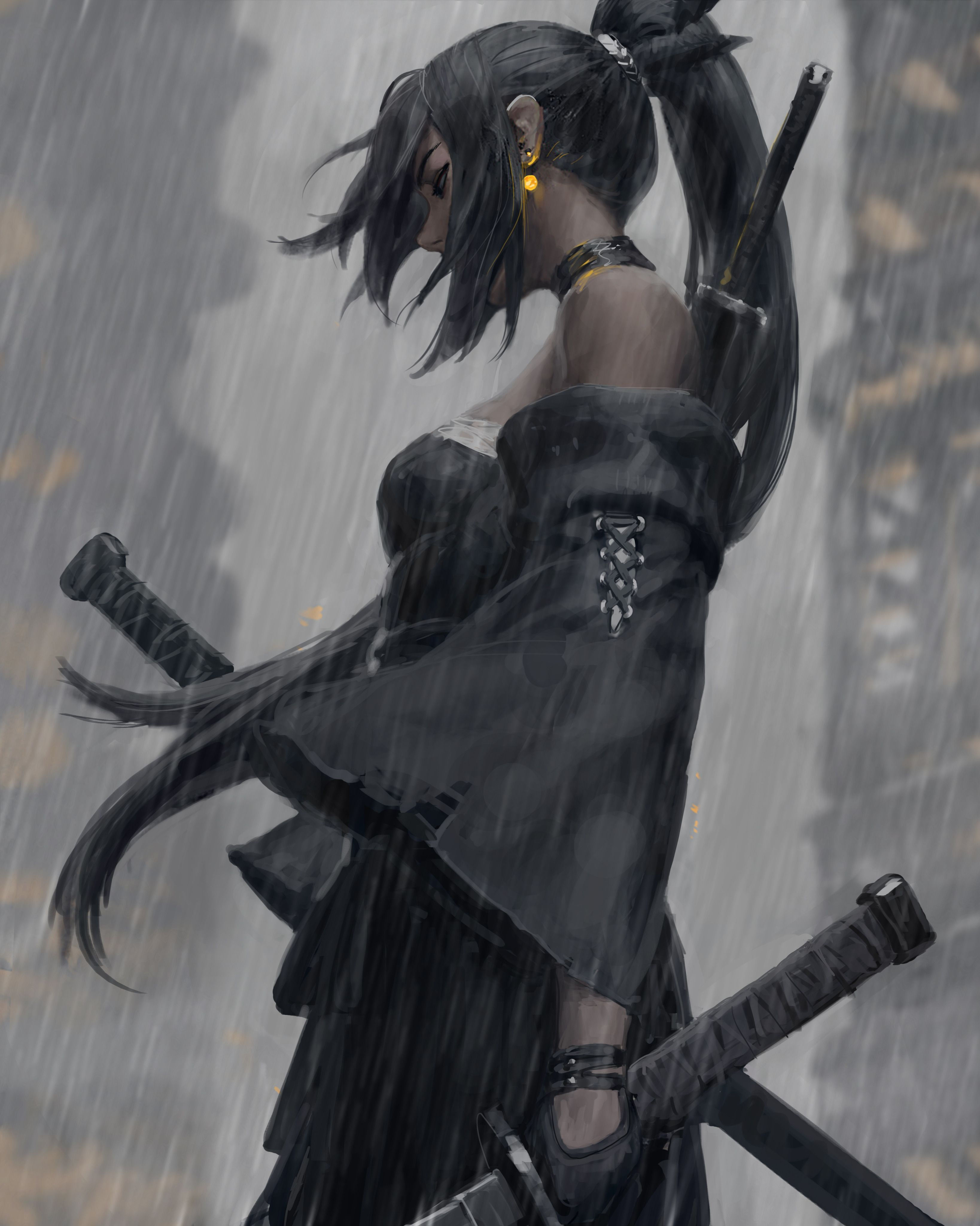 Wallpaper #RRkEBI8BtGB6xQ78KU1U52 Guweiz on Twitter Female Samurai Art Fantasy Girl Samurai Art