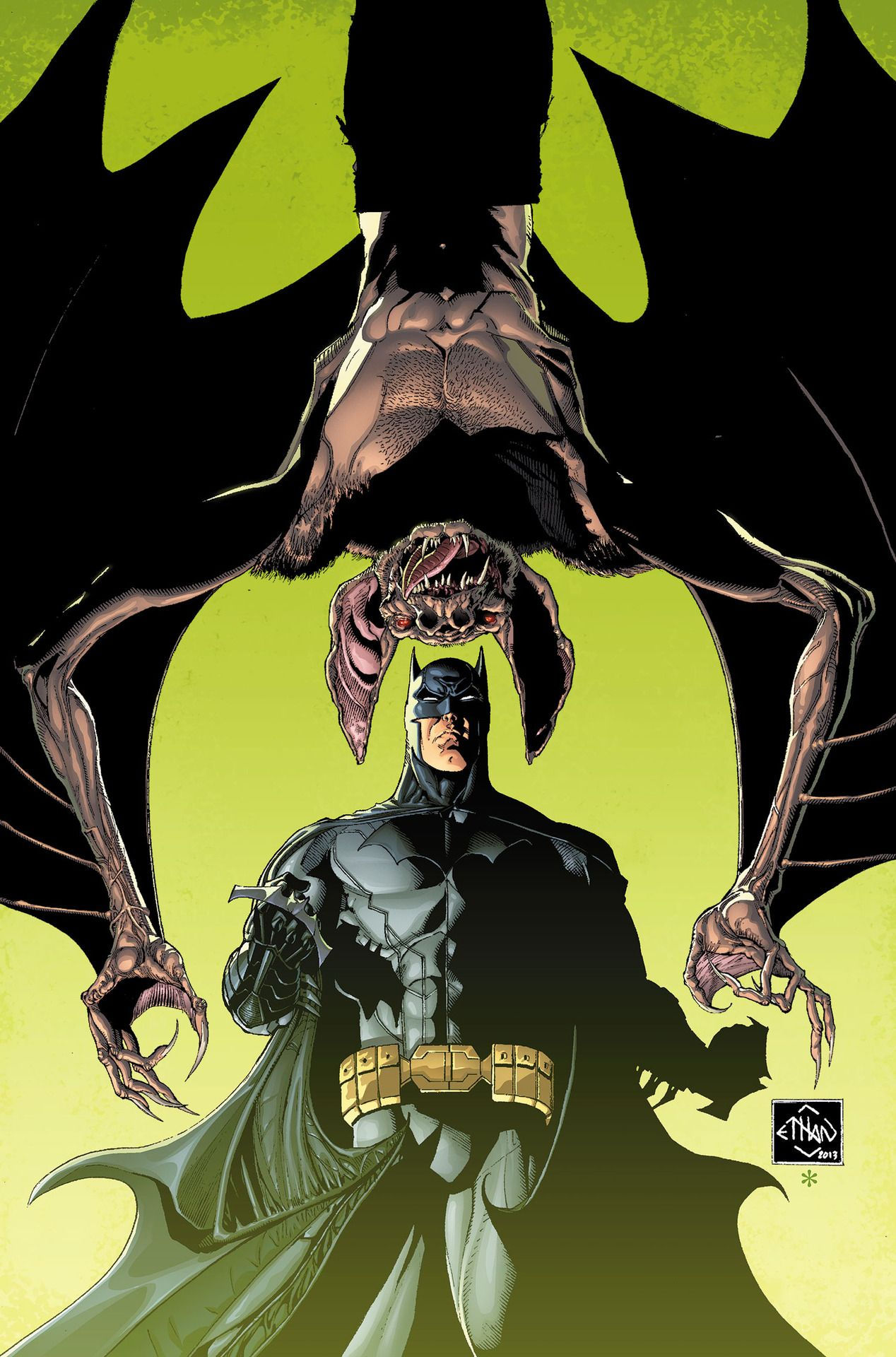 Wallpaper #XwBO644BSdW8dNoudhGl11 Batman vs Man Bat by Ethan Van Sciver Batman the Dark Knight Batman