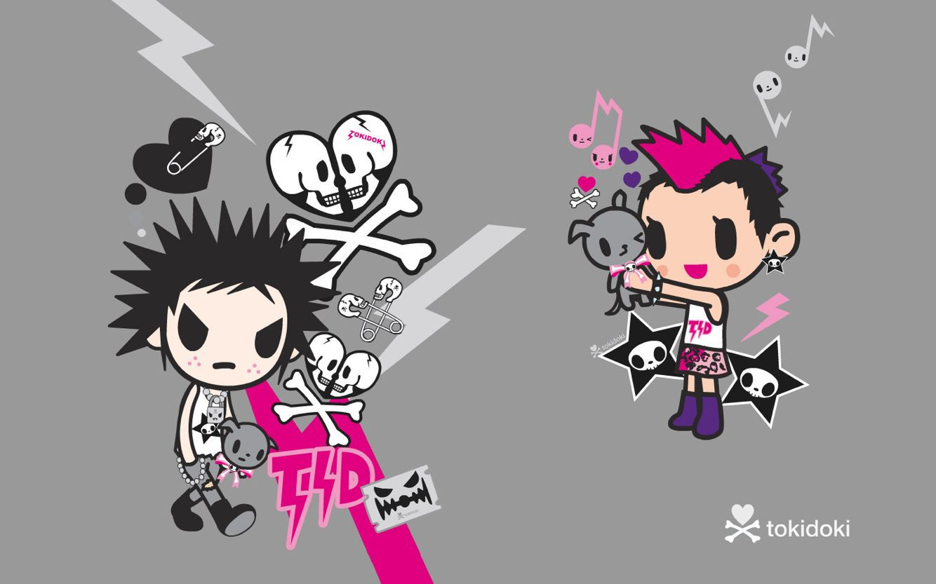 Wallpaper #59e9f Cartoon Punk Rock Hair 12381474 Vector Art at Vecteezy