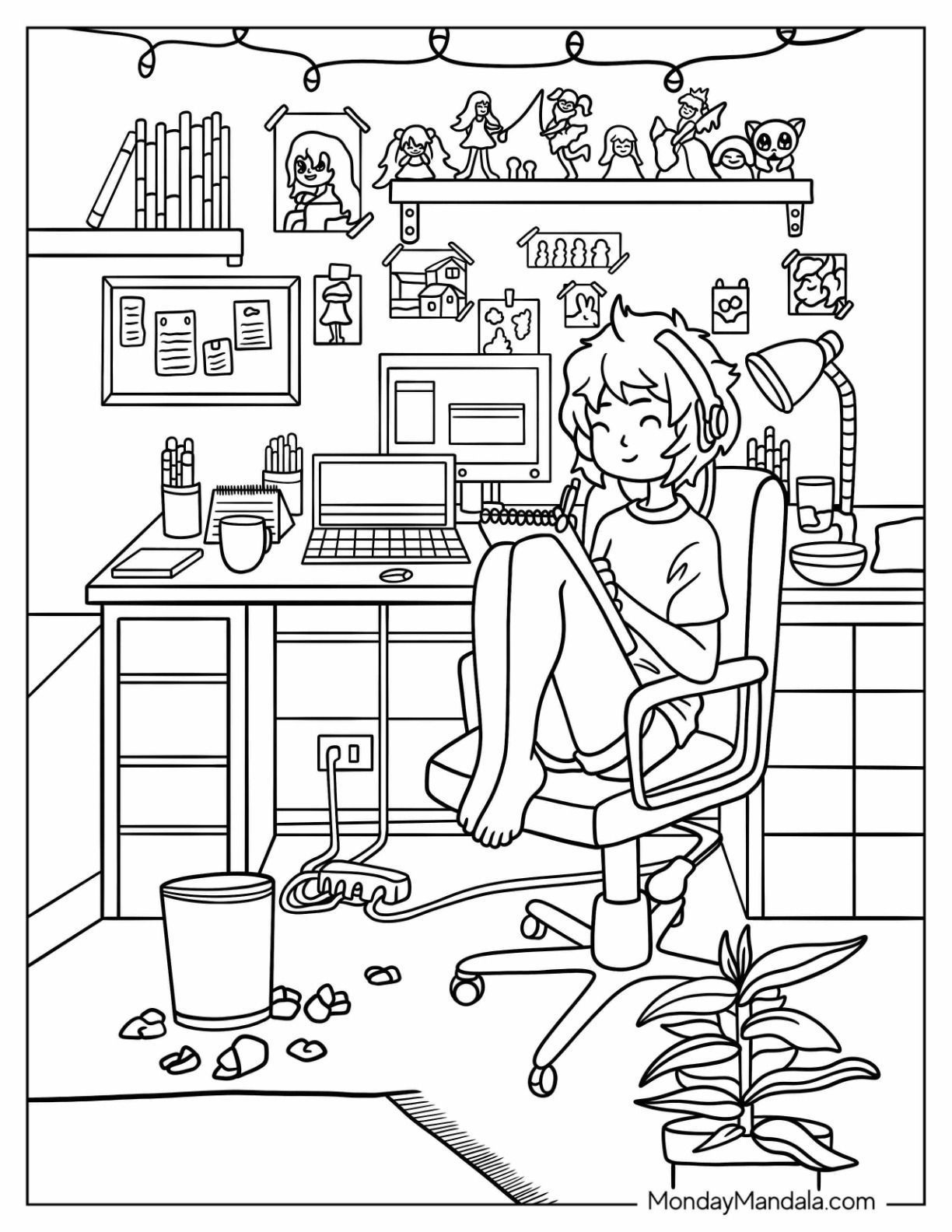 Wallpaper #IupSVZMBlwTYPL18og2A286 26 Aesthetic Coloring Pages Free Pdf Printables in 2024 Detailed