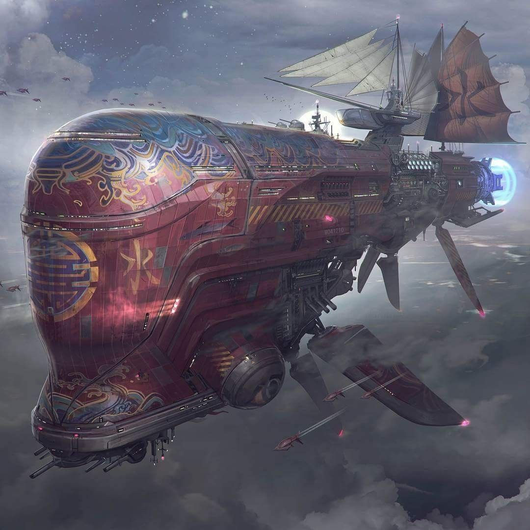 Wallpaper #YWfx8JIBSpphPi3-EGk4124 Steampunk Airship Artofit