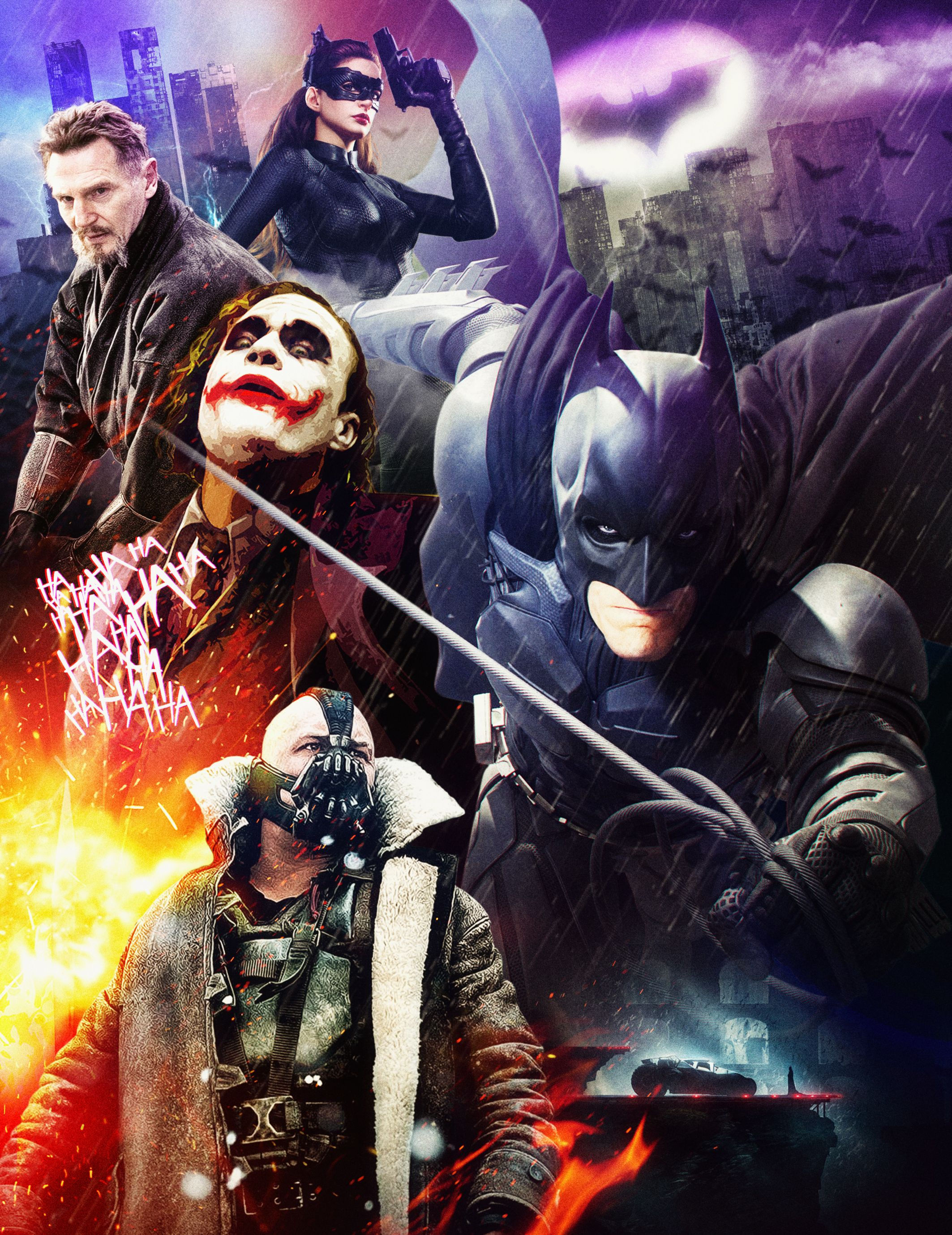 Wallpaper #BRmzH48BtGB6xQ78LnyC11 Poster Tributo a La Trilogia Batman De Christopher Nolan the Dark