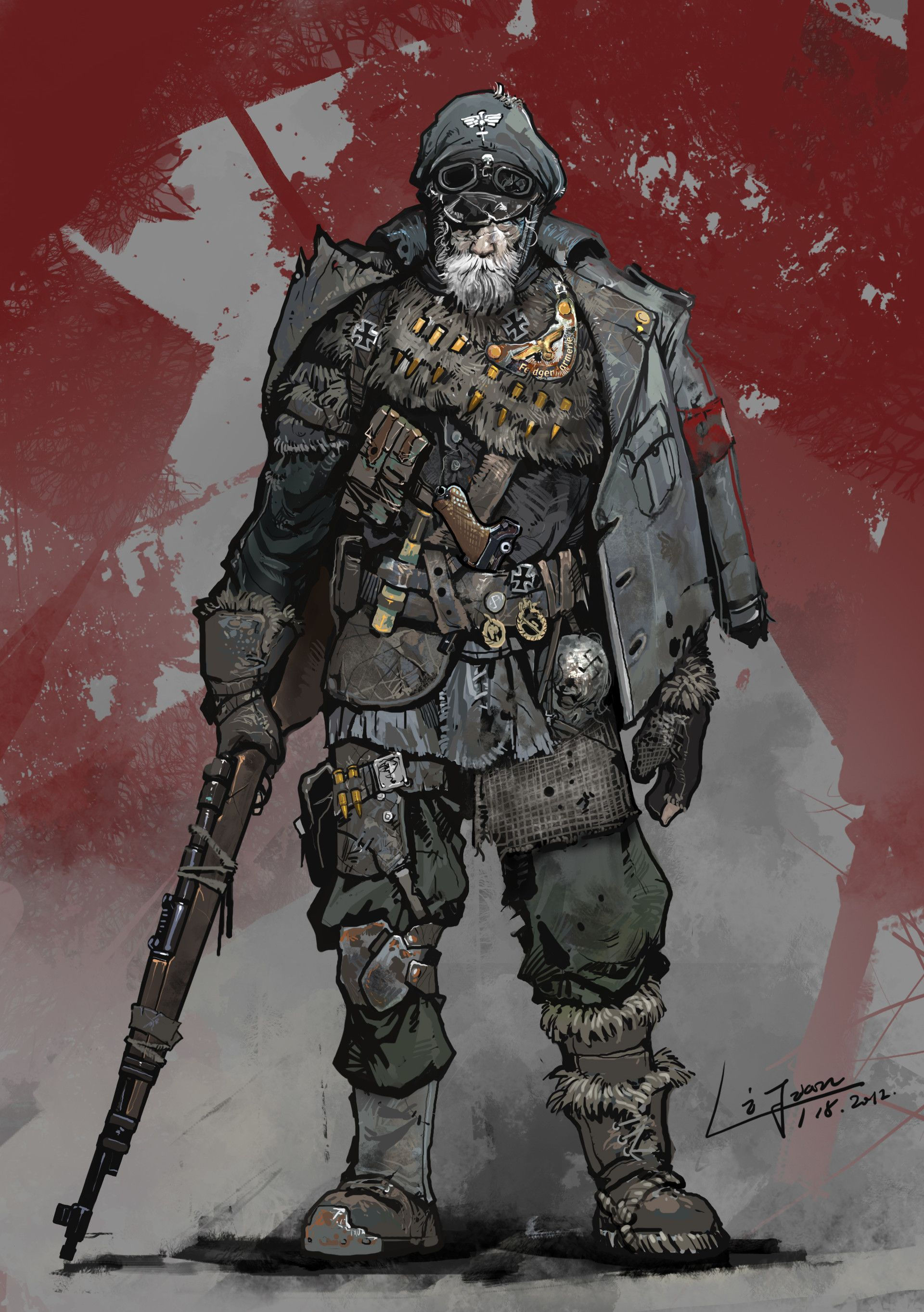 Wallpaper #oJl_P5MBUcASHT6nQswf65 Concept Art Jian Li Post Apocalyptic Art Apocalypse Character