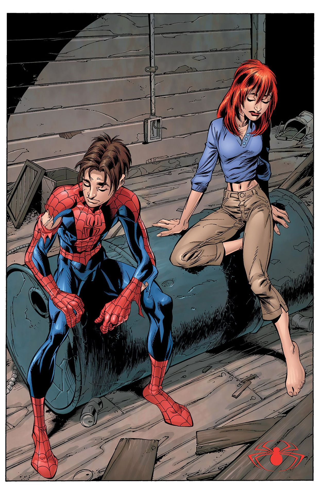 Wallpaper #6fQUOpMBKFX8bn3r1nfR277 Peter Parker and Mary Jane Ultimate Spider Man 27 2002 Mark