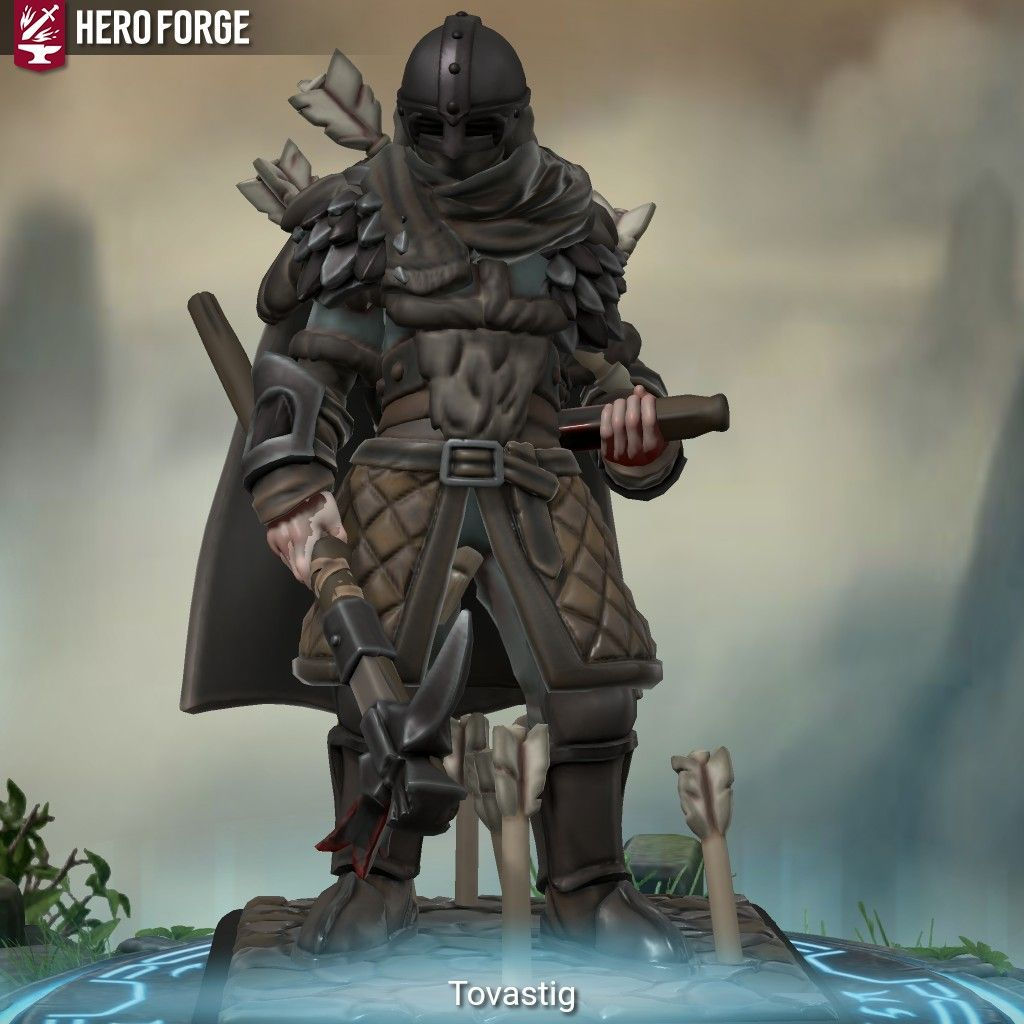 Wallpaper #uLgn1pIBJvJKYCmEAtzB221 Viking Tovastig Made with Hero Forge Dungeons and Dragons