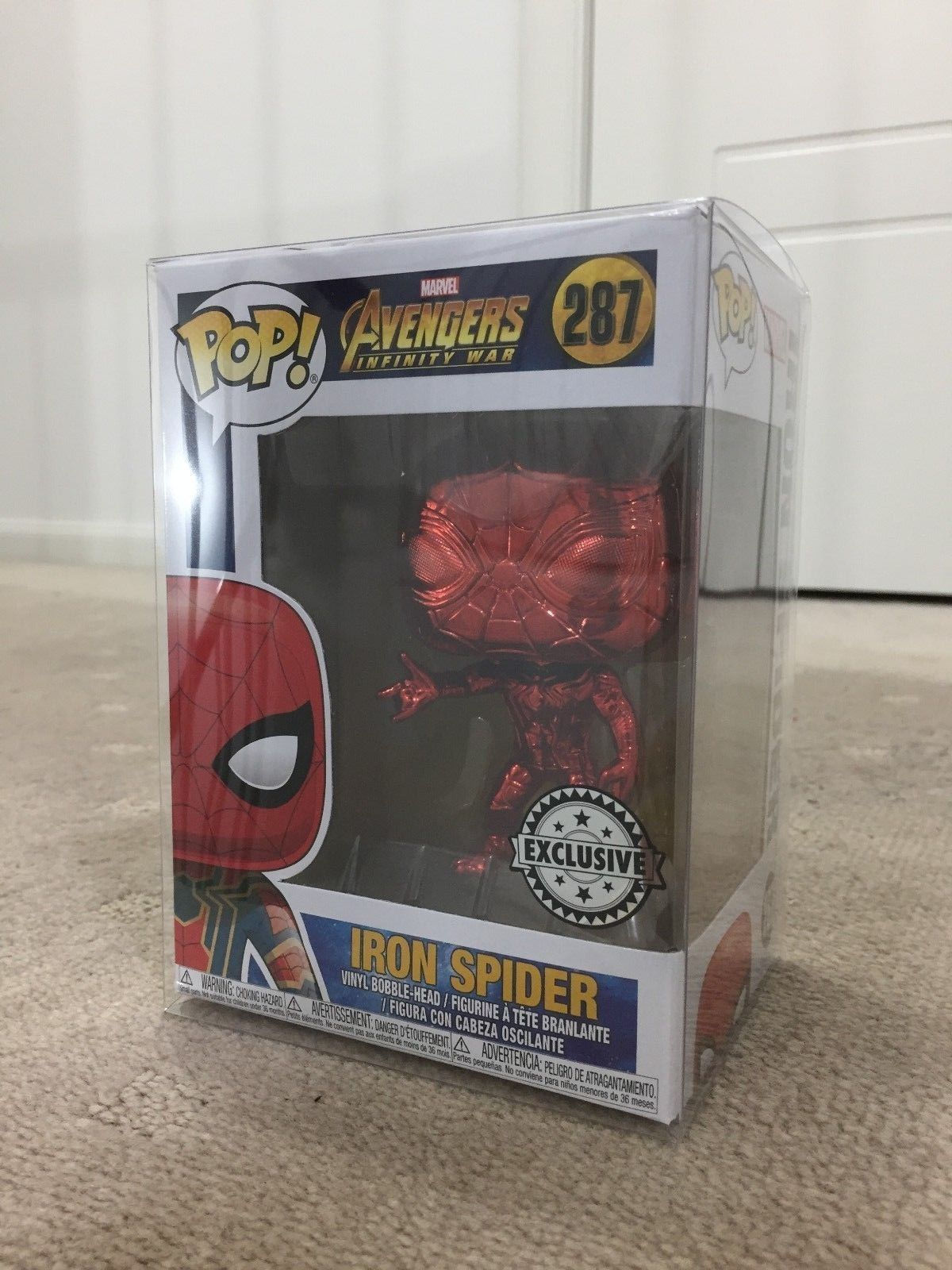 Wallpaper #72fr_JIBSpphPi3-o5lj186 Marvel Infinity War Chrome Iron Spider Spider Man Funko Pop