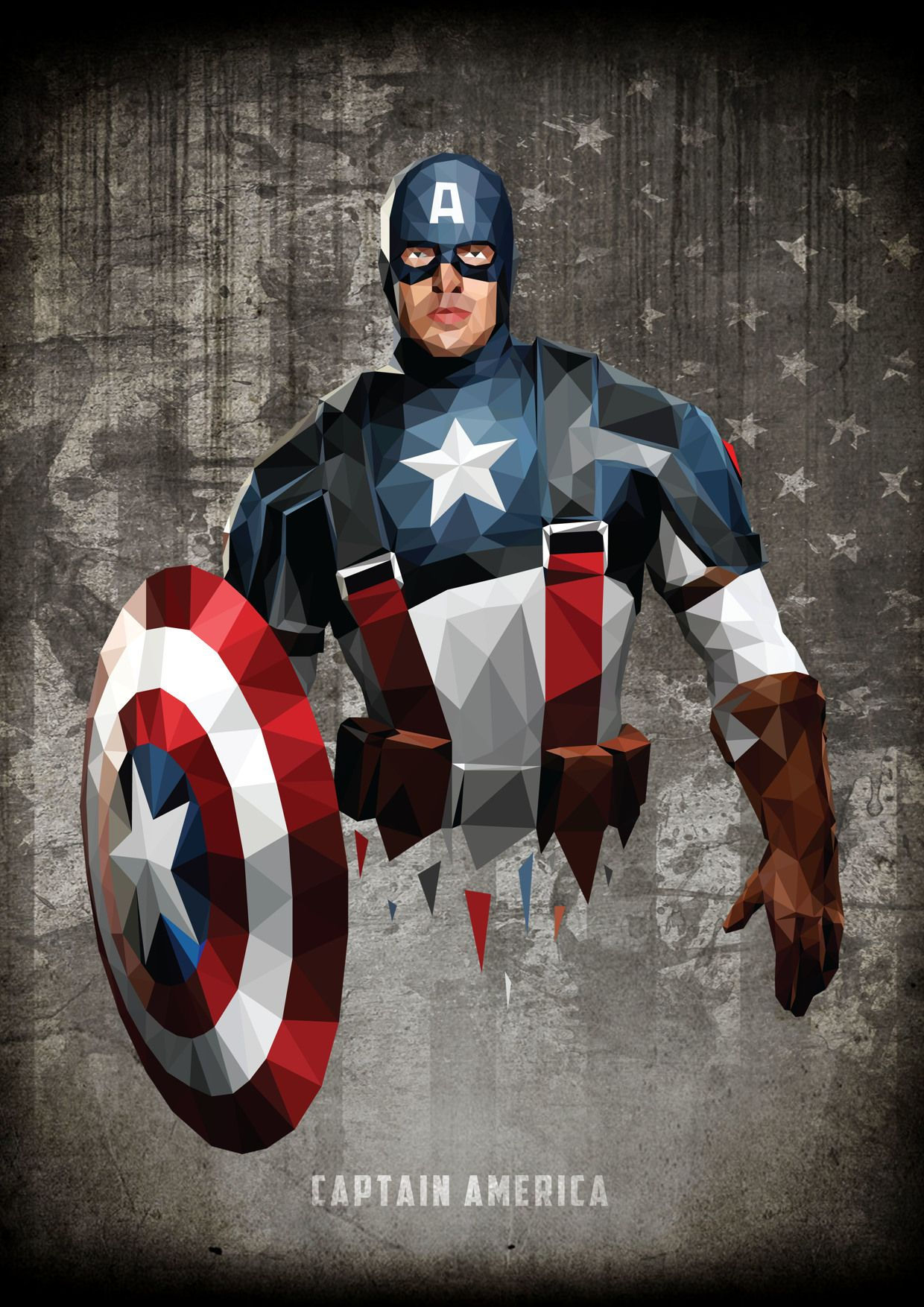 Wallpaper #6xmBNo8BtGB6xQ78TqLm14 Captain America Created by William Teal Avengers Poster Art Avengers