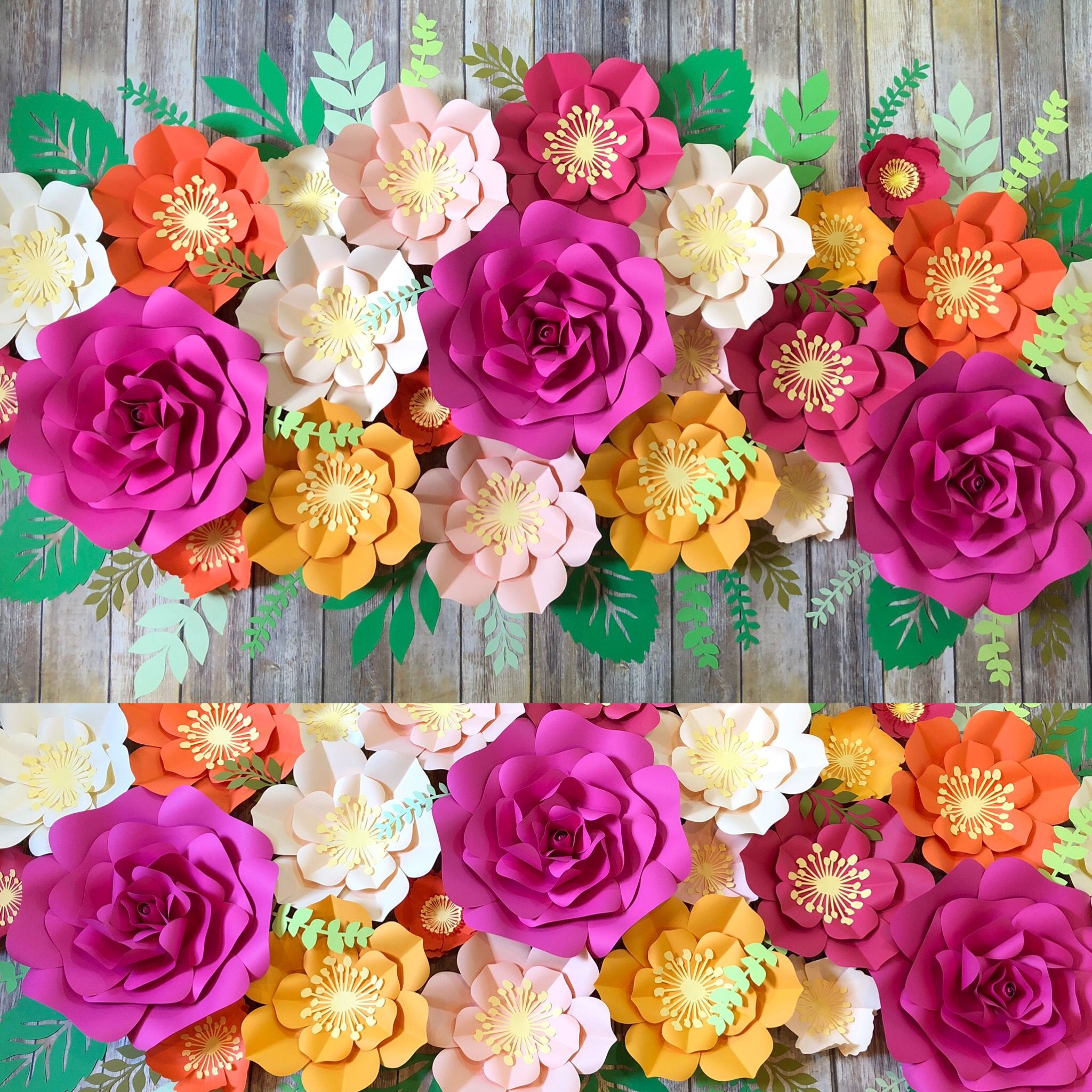 Wallpaper #vmhUIpMBSpphPi3-3TKg16 Extra Large Paper Flower Backdrop 24 Pcs Paper Flowers Wall Etsy