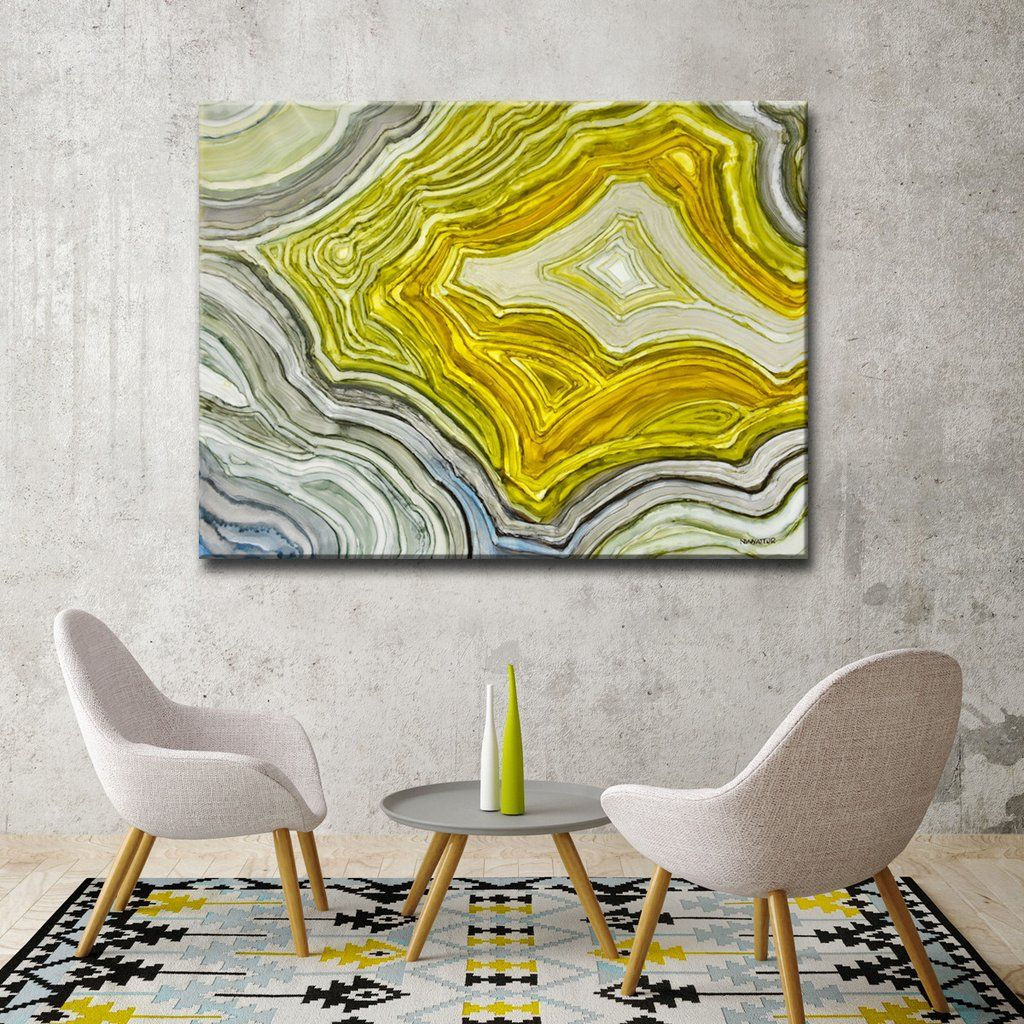 Wallpaper #W2g2IpMBSpphPi3-mTKk143 Ready2hangart Warm Agate by Norman Wyatt Jr Canvas Art Grey and