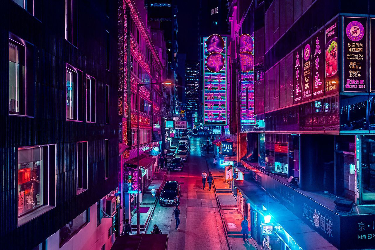 Wallpaper #yTMkM5MBcgDP3FvJMqlR14 Hzyipceod Neon Aesthetic Cyberpunk City Vaporwave Aesthetic