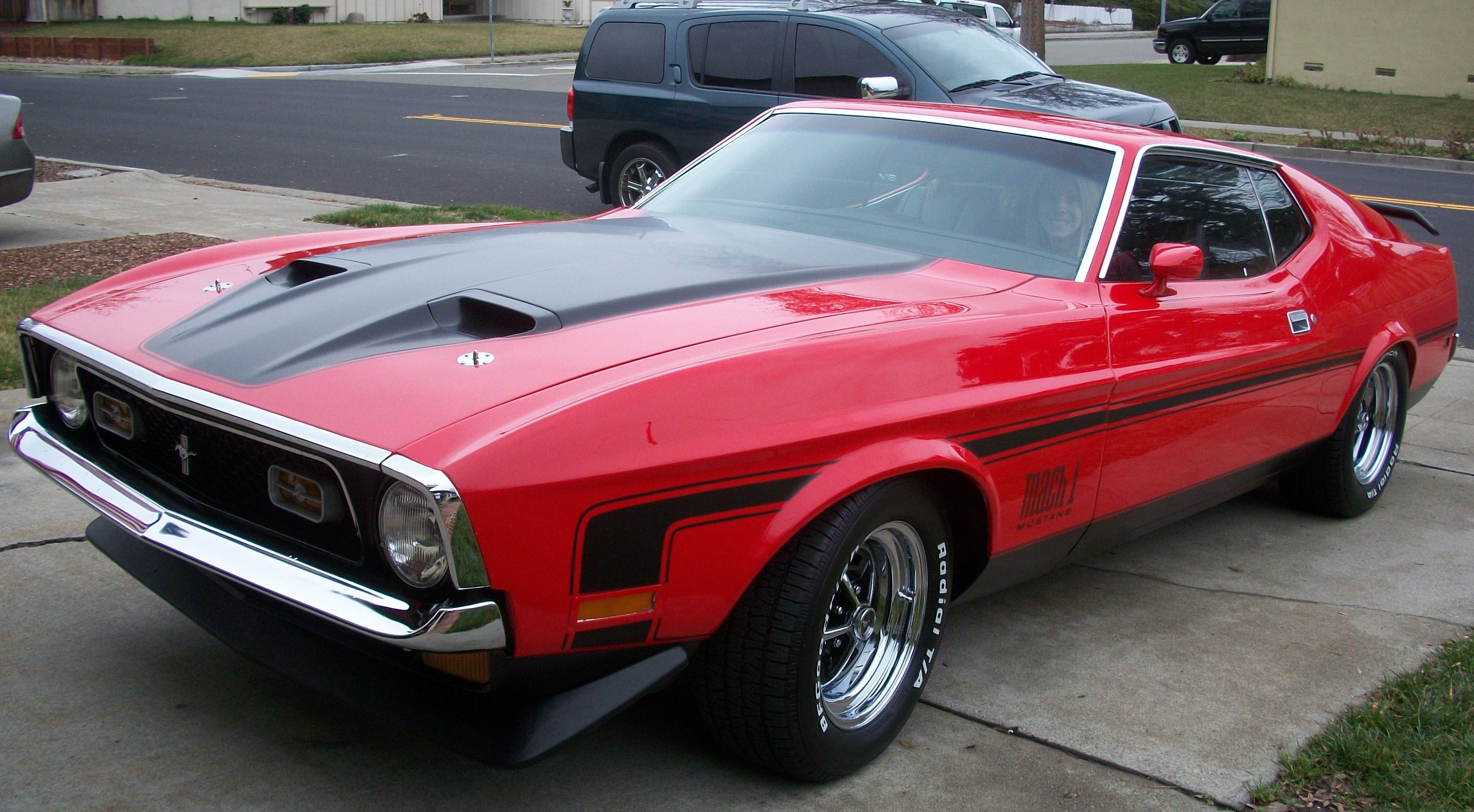 Wallpaper #X2hEJJMBSpphPi3-0zjQ13 72 Red Mach1 72 Mach 1 Red Mustang Mustang Mach 1