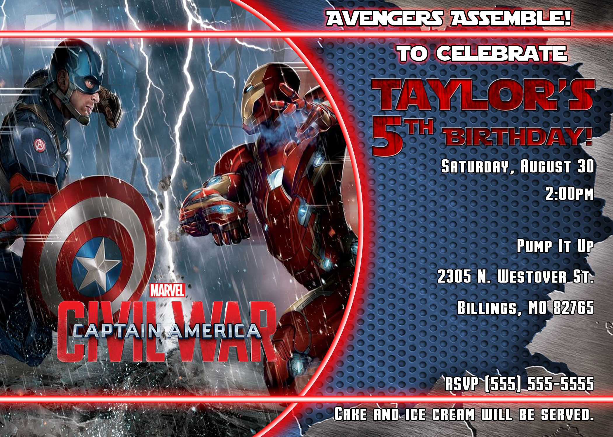 Wallpaper #ExkbEI8BtGB6xQ78xV6e45 Captain America Civil War 1 Birthday Invitation Diaper Invitation